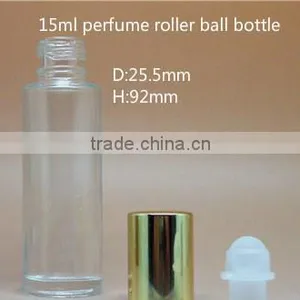 15ml Perfume Roller Glass Ball Bottle 15ml Roll on Bottle Glass Bottle With Roller BalL thumbnail-1