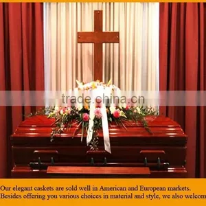 Luxury Cheap Casket Supplier Sell Wood Casket thumbnail-5