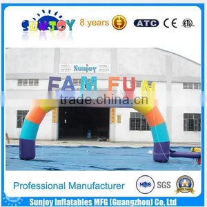 Customized Made With Your Logo Advertising Inflatable Finishing Line Arch thumbnail-1