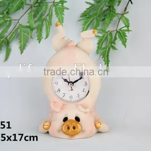 Resin Peppa Pig Clock Statue Toy thumbnail-1