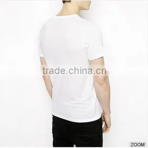 High Quality Men's V-Neck Cotton T-shirt thumbnail-2