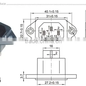 Chzjcz/125V AC Long Life Electric Push Button Micro Switch With CE, ROHS Certificate Rocker Switch thumbnail-4