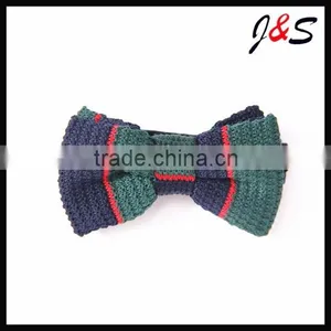 Wholesale Fashion Knitting Bow Tie With Blue StipeKB08 thumbnail-1
