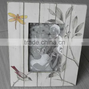 Vintage White Wooden Photo Pic Frame 4X6 for Home Decor and Promotation Gift thumbnail-1