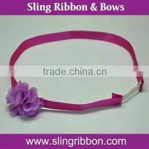 Hot Sale Chiffon Flower With Elastic Band For Gift Packaging thumbnail-1