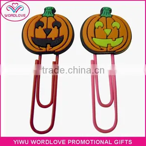 Halloween Giveaways 3D Custom Shaped Soft PVC Magnetic Paper Bookmark Clips thumbnail-1