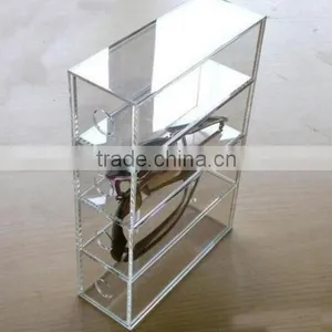 Crystal Clear Acrylic Eyeglass Display Stands Lucite Eyewear Display Rack Plexiglass Sunglasses Display Holder thumbnail-1