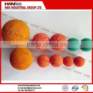 High Quality Rubber Sponge Cleaning Ball for Pipeline Cleaning for Concrete Pump Equipment thumbnail-1
