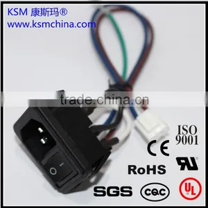 KSM Cable and Wire Harness OEM for Power VH3.96-3P -headed Cable 1 Meter Long Three -wire Power Cord 3.96mm Pitch Cable Terminal thumbnail-1