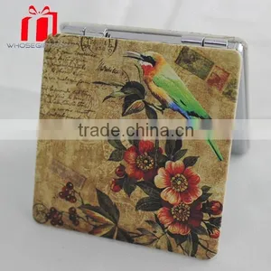 Compact Mirror With Pu Leather On The Surface thumbnail-1