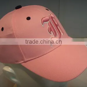 Pink Embroidery Baseball Cap for Girl thumbnail-3