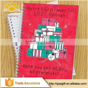 Custom Christmas Style Hardcover Spiral Notebook Christmas Gift thumbnail-1
