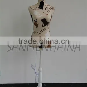 Coffee Time Printing Elastic Fabric Female Mannequin thumbnail-4