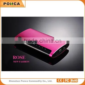 Metal Fashion OEM Customized Logo 12000mAh New Design Power Bank External Battery Charger Pack for IPhone, IPad, Samsung, thumbnail-1