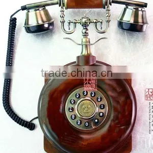 Wood Vintage Wall Telephone thumbnail-1