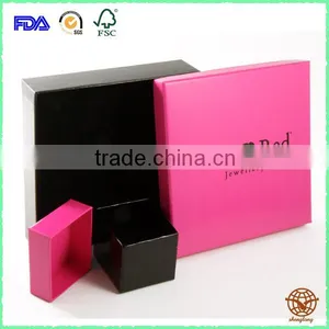 Luxury Glossy Custom Printed Jewelry Box , Factory Direct Sale Two Piece Jewelry Box thumbnail-3