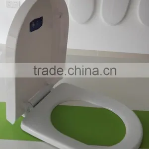Toilet Seat With Chrome Whisper-Close Hinges, D Shape, White thumbnail-3