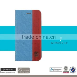 China Market Wholesale Cell Phone Case 4.7 Inch /wood Style for Iphone 6 Case Wallet / 4.7" Inch PU Leather Mobile Phone Case thumbnail-6