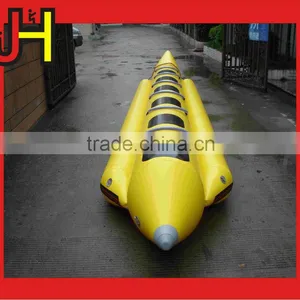 China Hot Selling PVC Fabric Inflatable Flying Banana Boat for Water Game thumbnail-2