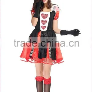 Pretty Queen Fancy Dress Queen of Hearts Costume Sexy Fairy Tale Costumes thumbnail-3