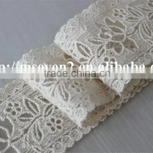 Lastest Product Flower Natural Tulle Cotton Lace in 5.5cm for Wholesale thumbnail-5