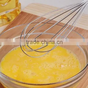 Manual Stainless Steel Mixer Beat Eggs Household Blender Bold Stainless Steel Round Bar Handle Small Medium Large Whisk D08 thumbnail-2