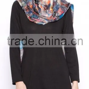 Turkish Design Cotton Lace Tunic Black thumbnail-1