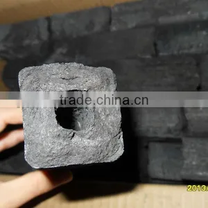 Hongye Manufacturer Supply Long Burning Time and 8000J Min Heat Value Machine Made Charcoal /sawdust Charcoal thumbnail-1