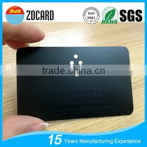 Custom Stainless Steel Matte Surface Blank Business Card thumbnail-1