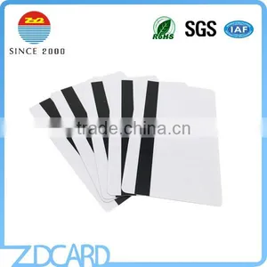 CR80 Standard White Hico / Loco Magnetic Strip PVC Card thumbnail-5