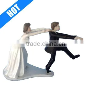 Bride and Groom Funny Wedding Cake Topper for Sale thumbnail-1