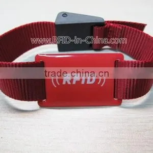 Reusable Fabric RFID Microchip Wristbands thumbnail-1