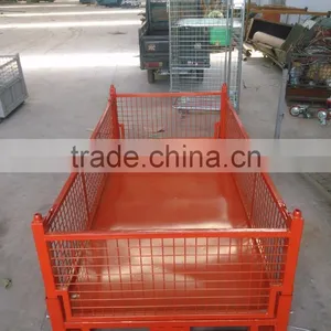 Collapsible Pallet Steel Crate Wire Mesh Box thumbnail-1
