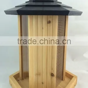FSC Gazebo Seed Feeder/wooden Bird Feeder in Factory thumbnail-1