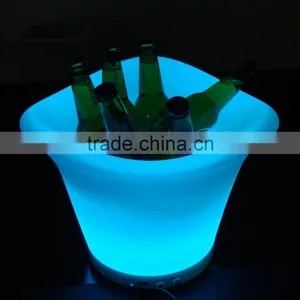 Remote Control Colour Changing LED Ice Bucket Luminated Drinks Holder thumbnail-2