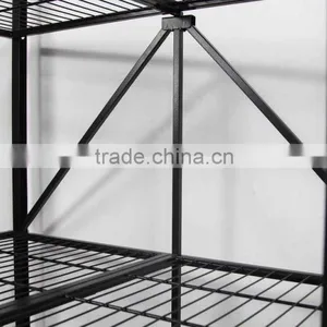 Folding Metal Storage Shelf With Mesh Ironing Board thumbnail-4