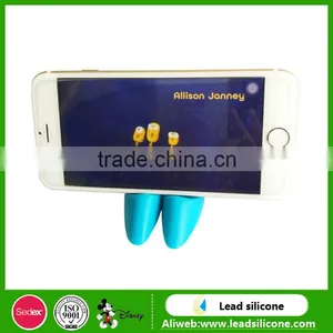 Free Sample Mini Silicone High-heel Shoe Phone Holder/Funny Rotating Cell Phone High Heel Shoes thumbnail-4