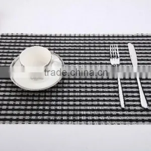 Store More European Style Creative Stripe Textilene Table Placemat for Dinner thumbnail-1
