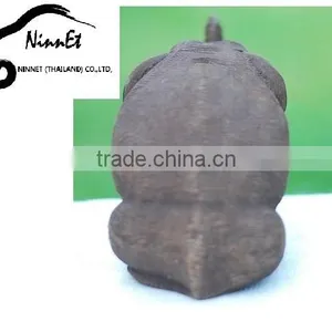 Wood Carved Elephant From Thailand thumbnail-3