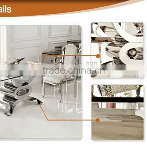 TH346 China Wholesale Tempered Glass Dining Room Table thumbnail-2