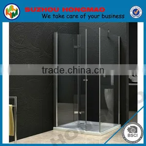 CUPC CSA 60" or 48" 8mm/10mm Clear Tempered 2 Sided Glass Frameless Lowes Shower Enclosures thumbnail-1