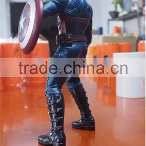 High Quality Hot Sale Resin Anime Character Captain America Statue for Collection thumbnail-3