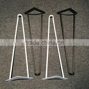 Low Price Factory Directly Sell Metal Hairpin Table Legs for Bronze Steel Hairpin Legs thumbnail-2