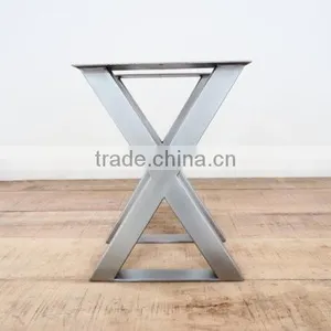 Import Furniture From China X Shape Stainless Steel Table Leg for Industrial Table thumbnail-3