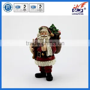 Resin Santa Claus Figurines for Table Decoration thumbnail-1