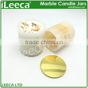 Gold Alloys Lips for Popular White Stone Candles Jars to Hold Candle thumbnail-1