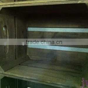 Living Room Antique The Study Wooden Storage Stand Crate thumbnail-2