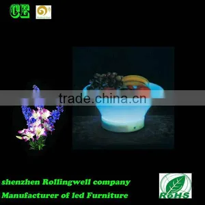 Wholesale Solar Powered Modern Beautiful LED Fruit Plate With 16 Colors Change for Bar/KTV/event thumbnail-1