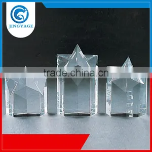 Jingyage Professional Service Hot Promotional Custom Star Tower Crystal Trophy Star Plaque Crystal Star Trophy Award Gift thumbnail-1