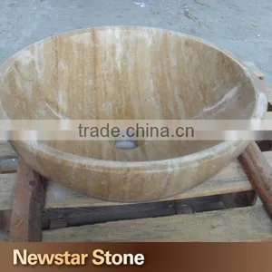 High Quality Chinese Natural Stone Travertine Sink thumbnail-1